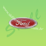 Emblema Ford oval vermelho para Landau (peça paralela)