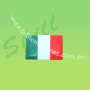 Bandeira da Itália resinada