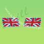 Par de bandeira da Grã-Bretanha